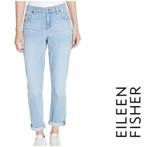 EILEEN FISHER Cotton Stretch Denim Boyfriend Jean